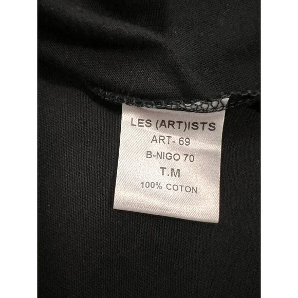 Les Artists Unisex NIGO 70 T-Shirt Black Short-sleeve Jersey Streetwear Size M - Picture 8 of 10